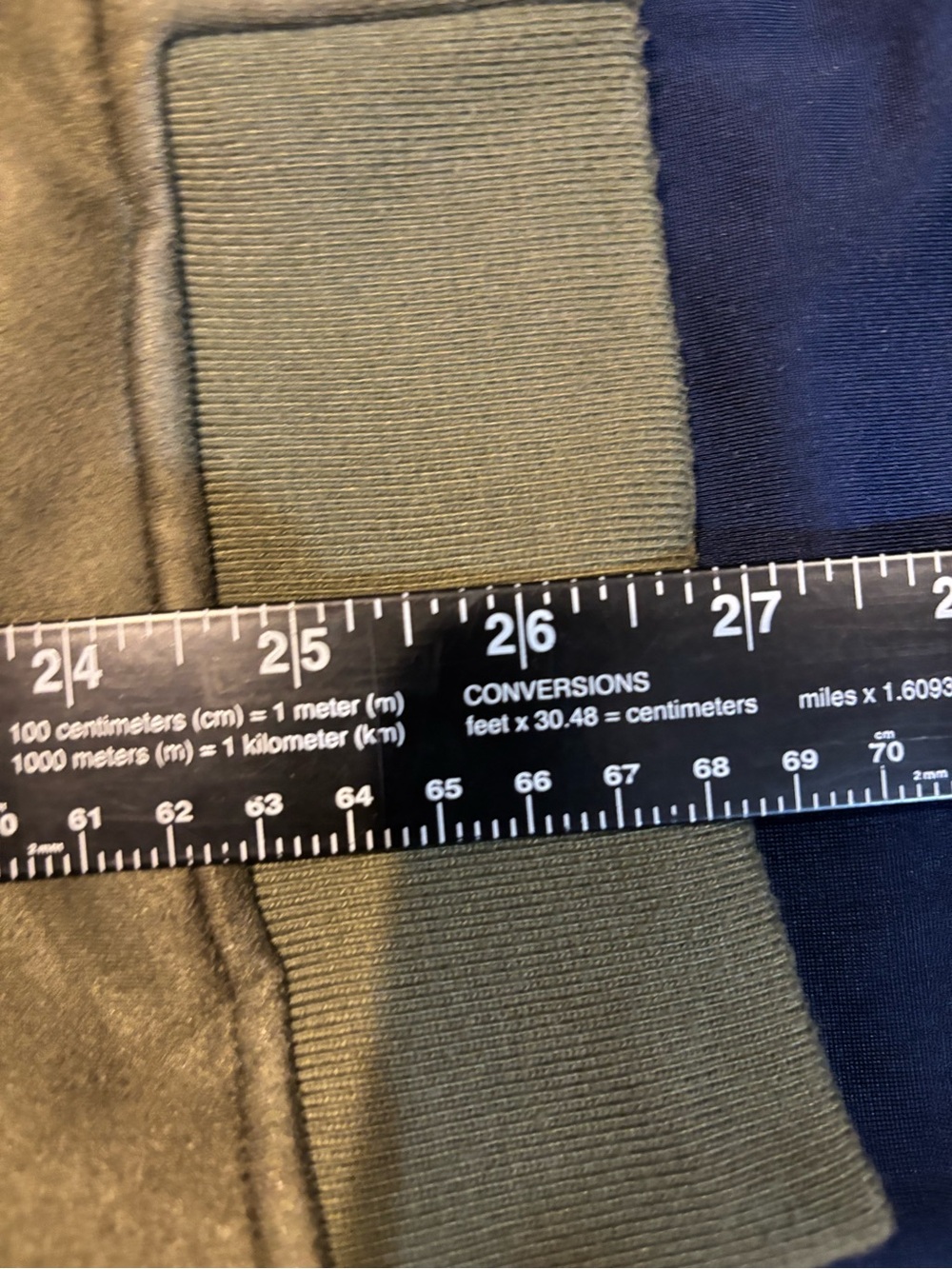 Men's Ben Sherman Olive Green Zip-Front Bomber Sweater jacket full zip pockets - Picture 11 of 12